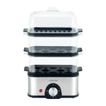 three tray vegetable eggs teamer