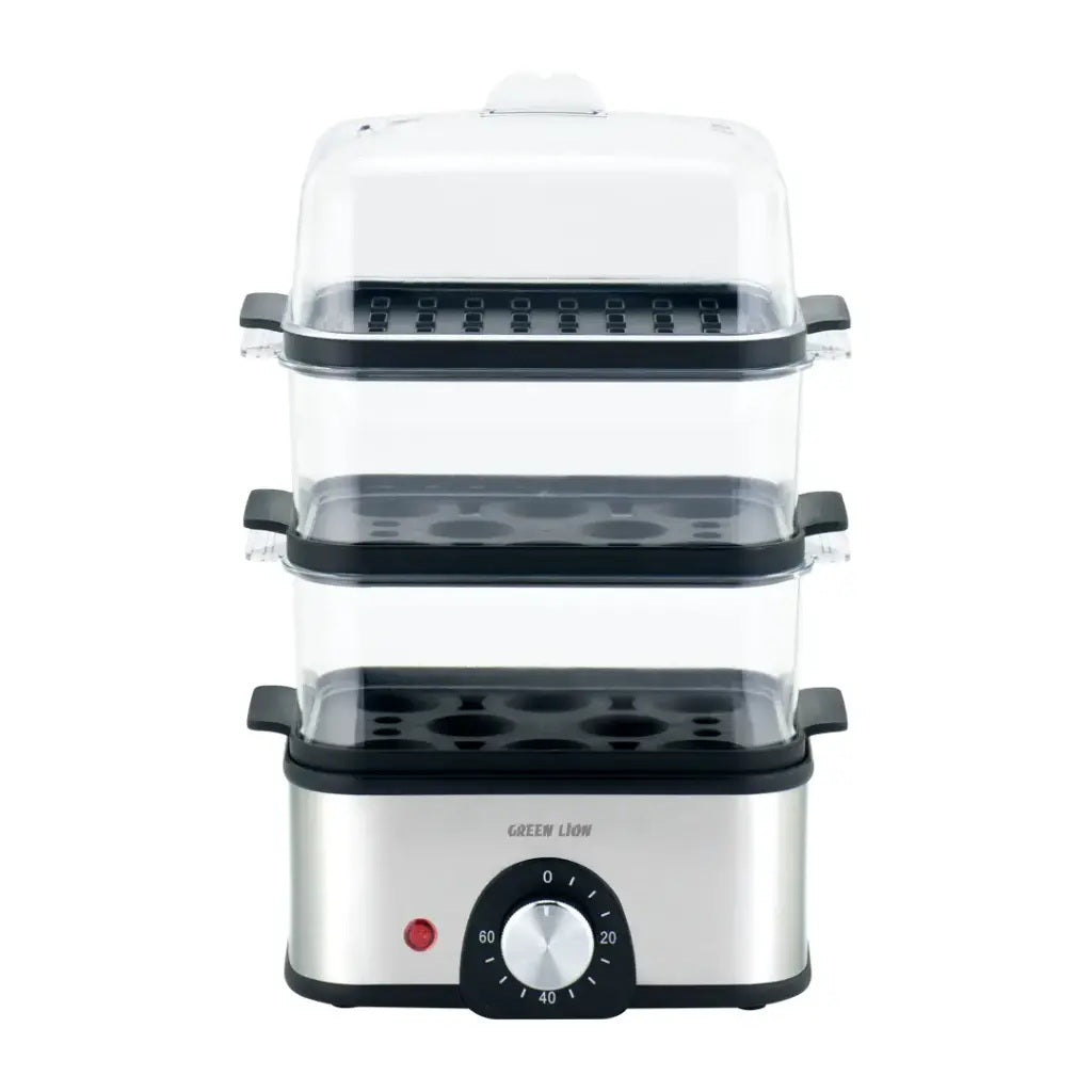 three tray vegetable eggs teamer
